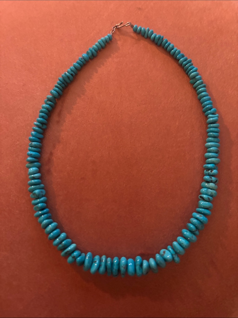 Turquoise Bead Necklace - Blue Women’s Jewelry - 17 inch